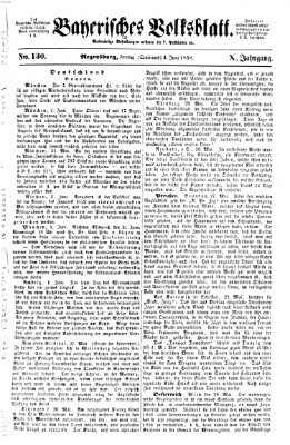 Bayerisches Volksblatt (Regensburger Morgenblatt) Freitag 4. Juni 1858