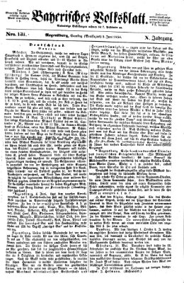 Bayerisches Volksblatt (Regensburger Morgenblatt) Samstag 5. Juni 1858