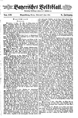 Bayerisches Volksblatt (Regensburger Morgenblatt) Montag 7. Juni 1858