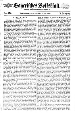 Bayerisches Volksblatt (Regensburger Morgenblatt) Freitag 23. Juli 1858