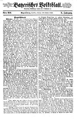 Bayerisches Volksblatt (Regensburger Morgenblatt) Samstag 30. Oktober 1858