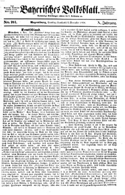 Bayerisches Volksblatt (Regensburger Morgenblatt) Samstag 6. November 1858