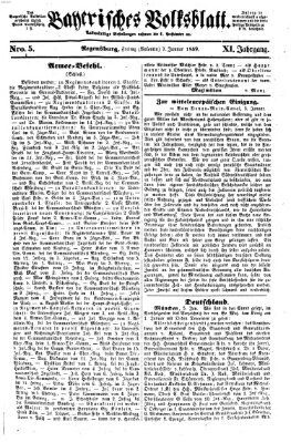 Bayerisches Volksblatt (Regensburger Morgenblatt) Freitag 7. Januar 1859