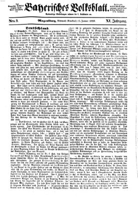 Bayerisches Volksblatt (Regensburger Morgenblatt) Mittwoch 12. Januar 1859