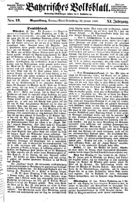 Bayerisches Volksblatt (Regensburger Morgenblatt) Sonntag 23. Januar 1859