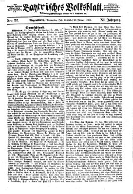 Bayerisches Volksblatt (Regensburger Morgenblatt) Donnerstag 27. Januar 1859