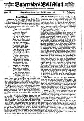 Bayerisches Volksblatt (Regensburger Morgenblatt) Freitag 28. Januar 1859