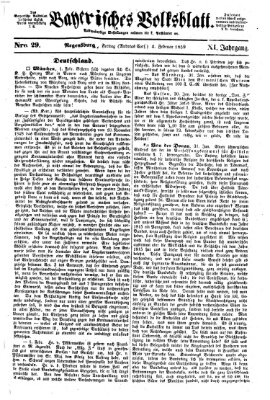 Bayerisches Volksblatt (Regensburger Morgenblatt) Freitag 4. Februar 1859