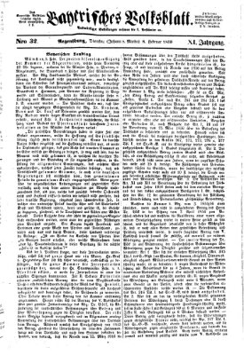 Bayerisches Volksblatt (Regensburger Morgenblatt) Dienstag 8. Februar 1859