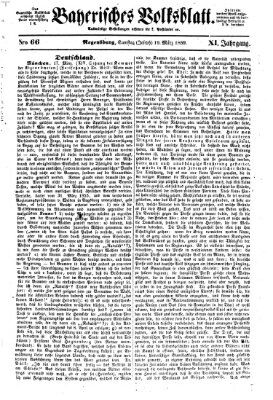 Bayerisches Volksblatt (Regensburger Morgenblatt) Samstag 19. März 1859