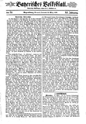 Bayerisches Volksblatt (Regensburger Morgenblatt) Mittwoch 30. März 1859