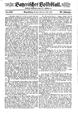 Bayerisches Volksblatt (Regensburger Morgenblatt) Mittwoch 4. Mai 1859