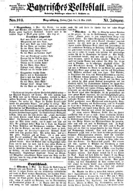 Bayerisches Volksblatt (Regensburger Morgenblatt) Freitag 6. Mai 1859