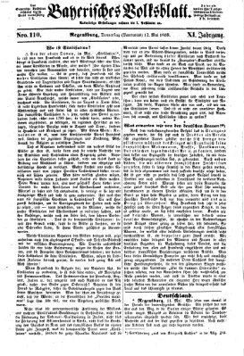 Bayerisches Volksblatt (Regensburger Morgenblatt) Donnerstag 12. Mai 1859