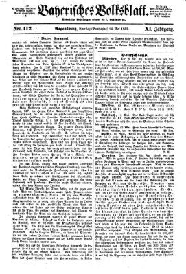 Bayerisches Volksblatt (Regensburger Morgenblatt) Samstag 14. Mai 1859