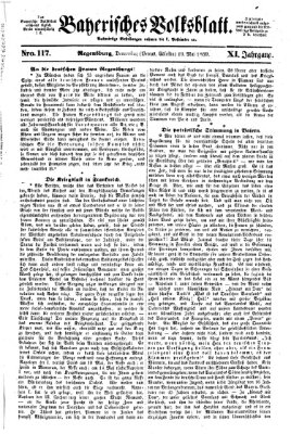 Bayerisches Volksblatt (Regensburger Morgenblatt) Donnerstag 19. Mai 1859