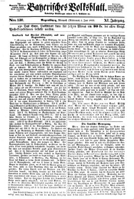 Bayerisches Volksblatt (Regensburger Morgenblatt) Mittwoch 1. Juni 1859