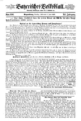 Bayerisches Volksblatt (Regensburger Morgenblatt) Dienstag 7. Juni 1859