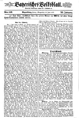 Bayerisches Volksblatt (Regensburger Morgenblatt) Freitag 10. Juni 1859