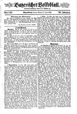 Bayerisches Volksblatt (Regensburger Morgenblatt) Freitag 17. Juni 1859