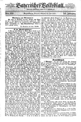 Bayerisches Volksblatt (Regensburger Morgenblatt) Mittwoch 22. Juni 1859