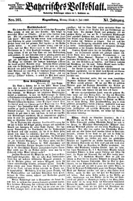 Bayerisches Volksblatt (Regensburger Morgenblatt) Montag 4. Juli 1859