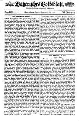 Bayerisches Volksblatt (Regensburger Morgenblatt) Dienstag 5. Juli 1859