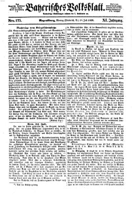 Bayerisches Volksblatt (Regensburger Morgenblatt) Montag 18. Juli 1859