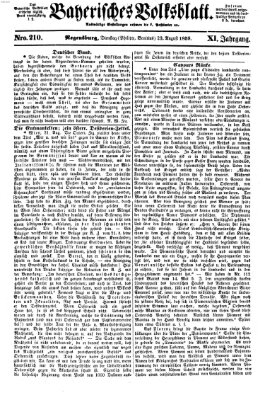 Bayerisches Volksblatt (Regensburger Morgenblatt) Dienstag 23. August 1859