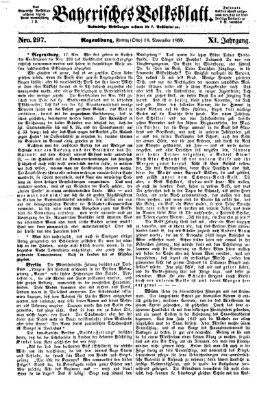 Bayerisches Volksblatt (Regensburger Morgenblatt) Freitag 18. November 1859