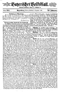 Bayerisches Volksblatt (Regensburger Morgenblatt) Montag 5. Dezember 1859