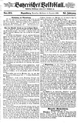 Bayerisches Volksblatt (Regensburger Morgenblatt) Donnerstag 15. Dezember 1859