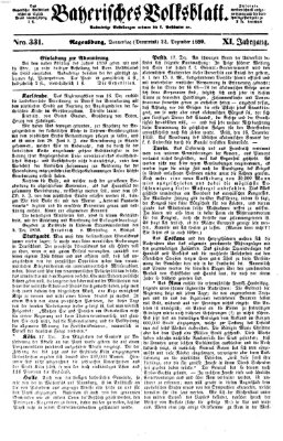 Bayerisches Volksblatt (Regensburger Morgenblatt) Donnerstag 22. Dezember 1859