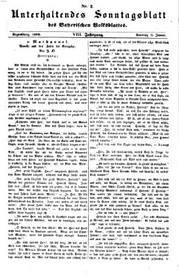 Bayerisches Volksblatt (Regensburger Morgenblatt) Sonntag 9. Januar 1859