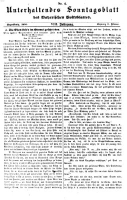 Bayerisches Volksblatt (Regensburger Morgenblatt) Sonntag 6. Februar 1859