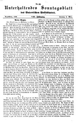 Bayerisches Volksblatt (Regensburger Morgenblatt) Sonntag 6. März 1859