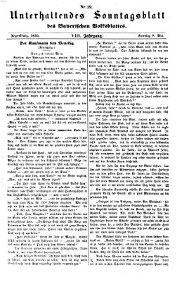 Bayerisches Volksblatt (Regensburger Morgenblatt) Sonntag 8. Mai 1859