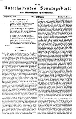 Bayerisches Volksblatt (Regensburger Morgenblatt) Sonntag 25. Dezember 1859