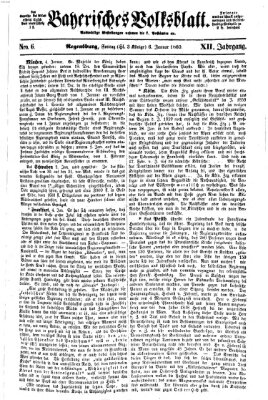 Bayerisches Volksblatt (Regensburger Morgenblatt) Freitag 6. Januar 1860