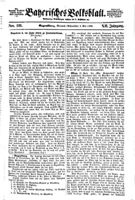 Bayerisches Volksblatt (Regensburger Morgenblatt) Mittwoch 2. Mai 1860