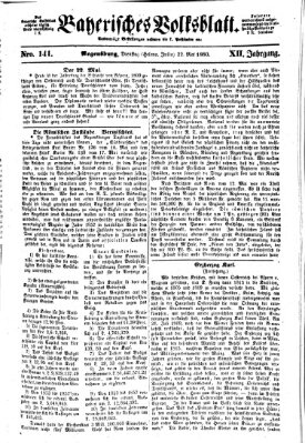 Bayerisches Volksblatt (Regensburger Morgenblatt) Dienstag 22. Mai 1860