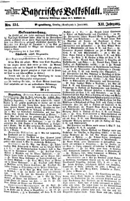 Bayerisches Volksblatt (Regensburger Morgenblatt) Dienstag 5. Juni 1860