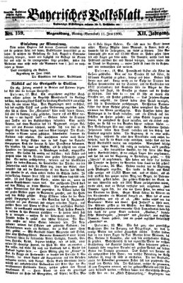 Bayerisches Volksblatt (Regensburger Morgenblatt) Montag 11. Juni 1860