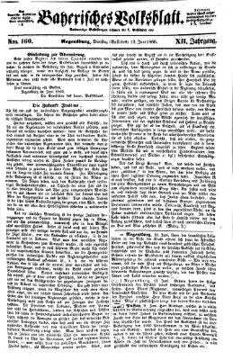 Bayerisches Volksblatt (Regensburger Morgenblatt) Dienstag 12. Juni 1860