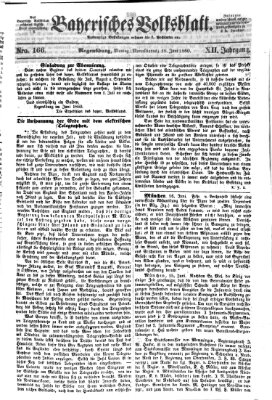 Bayerisches Volksblatt (Regensburger Morgenblatt) Montag 18. Juni 1860