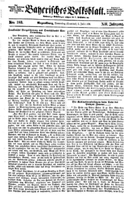 Bayerisches Volksblatt (Regensburger Morgenblatt) Donnerstag 5. Juli 1860