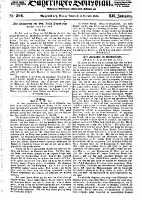 Bayerisches Volksblatt (Regensburger Morgenblatt) Montag 5. November 1860