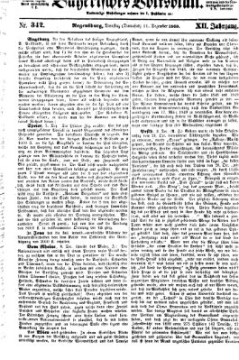 Bayerisches Volksblatt (Regensburger Morgenblatt) Dienstag 11. Dezember 1860