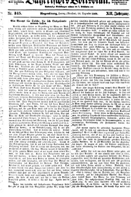 Bayerisches Volksblatt (Regensburger Morgenblatt) Freitag 14. Dezember 1860