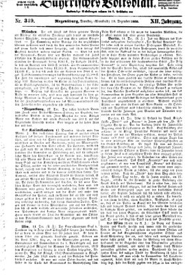 Bayerisches Volksblatt (Regensburger Morgenblatt) Dienstag 18. Dezember 1860